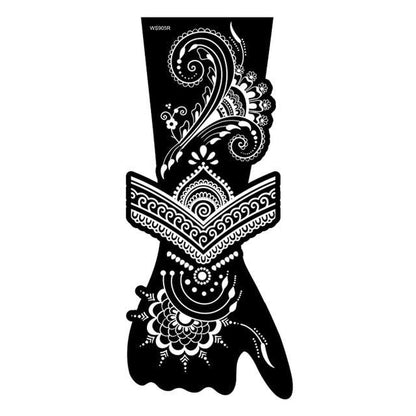 Womens Rose Tattoo Temporary Waterproof Body Tattoos Luxury Flower Design Modern Sticker