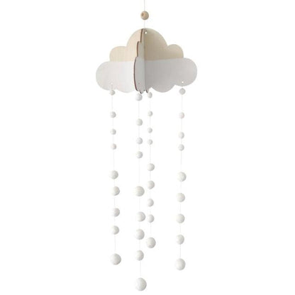Wooden Hot Air Balloon Wind Chime Hanging Toys Baby Bed Bell Kids Room Decoration Wall Hanging Ornaments Nursery Decor Photo Props  For Kids Wind Chimes Decorations