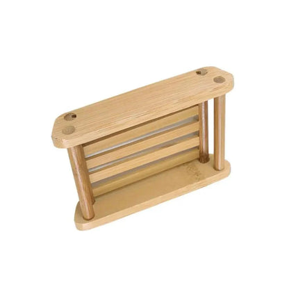 Wooden Natural Bamboo Soap Dishes Tray Holder Storage Soap Rack Plate Box Container Portable Bathroom Soap Dish Storage Box Bathroom Wooden Soap Case Holder Home Hand Craft Natural Wood Dish Holder for Soap Sponge