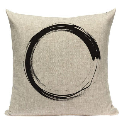 Yellow Pillow Covers Nordic Geometric Cushion Pillow Covers White Pillowcase Geometric Cushion Case Decoration Home Room Pillow Case