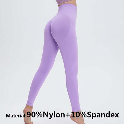 Yoga High Waist Push Up Seamless Sport Leggings Women Workout Pants Super Stretchy Gym Workout Tight Sport Leggings Lightweight Running Pants